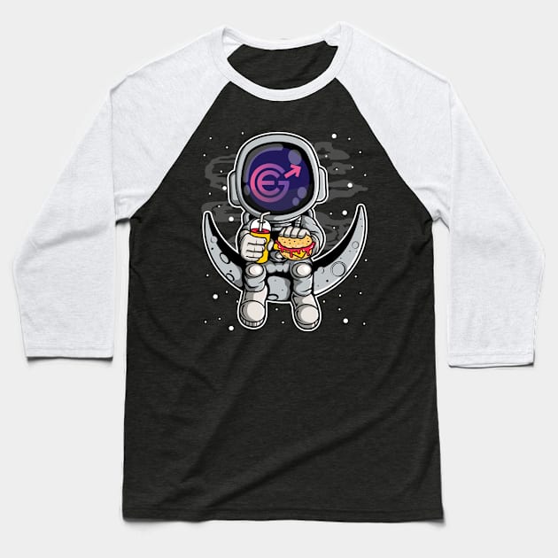 Astronaut Fastfood Evergrow Crypto EGC Coin To The Moon Crypto Token Cryptocurrency Wallet Birthday Gift For Men Women Kids Baseball T-Shirt by Thingking About